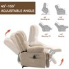 ChicFurnit Living Room Chair Arm Chair Accent Chair Lift Recliner with Massage Heat USB Port for Living Room, Beige/Brown/Gray, 38.5"*41"*42" - 4 of 4
