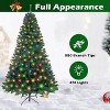 6.5Ft Christmas Tree, Pre-Lit Xmas Tree with 350 Warm White & Color Lights, Christmas Tree with 8 Modes & 1068 Branches Tips for Holiday Decor - 4 of 4