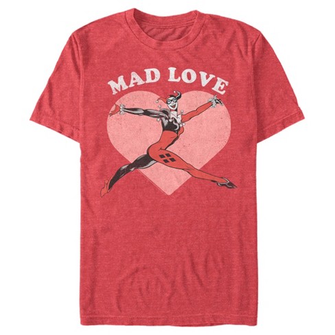 Men's Batman Valentine's Day Harley Quinn Mad Love T-Shirt - image 1 of 4