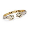 Designs By Gioelli 14K Gold Over Sterling Silver Cubic Zirconia Panther Bangle - 3 of 3