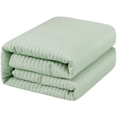 Sage Green Queen Microfiber 3-Piece Comforter Set