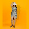LA LEELA Women's Long Holiday Beachwear Swimsuit Pareo Swimwear Sarong Wrap Cover up Wraps One Size Gray, Tie Dye Design - 2 of 4