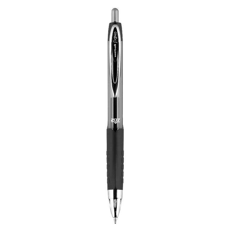uni-ball uniball 207 Retractable Gel Pens Medium Point 0.7mm Black Ink 12/Pack (33950), 3 of 9