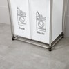 2 Tier Laundry Sorter With 4 Removable Bags, for Laundry Room Small Space,4 Bin Separated Laundry Basket For Distinguishes Different Type - 4 of 4