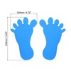 Unique Bargains PVC Waterproof Decal Self-Adhesive Wall Footprint Sticker 12 Pair - 2 of 4