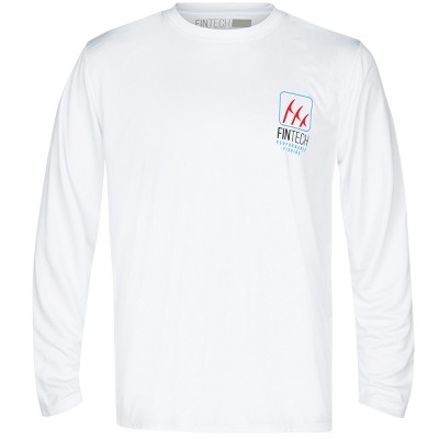 Fintech Anywhere Anyday UV Long Sleeve T-Shirt - Large - Brilliant White