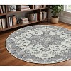 2' X 3' Gray And Dark Gray Area Rug - 2 of 3