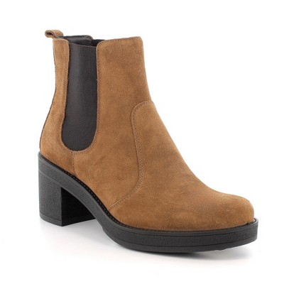 Sofia Made in Italy Womens Suede Chelsea Boots By Alpine Swiss