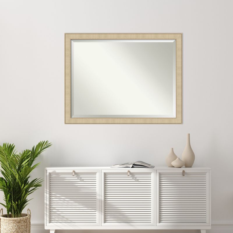 Amanti Art Classic Honey Silver Beveled Framed Wall Mirror, 5 of 7