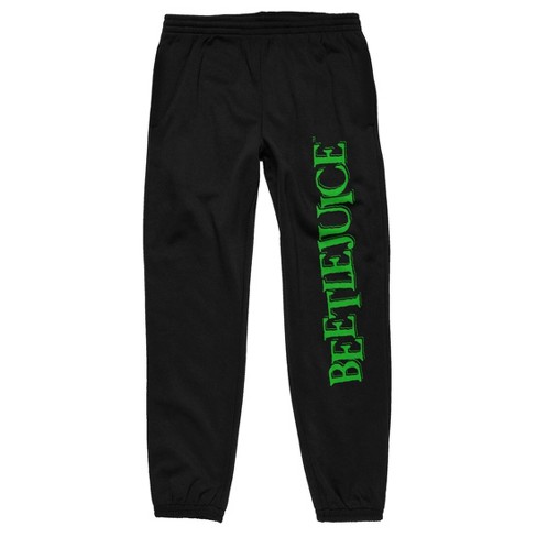 Beetlejuice Movie Title Logo Men's Black Jogger Pants - image 1 of 3