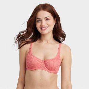Women's Lace Unlined Scoop Balconette Bra - Auden™ - 1 of 4