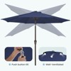 HYLEORY 10 ft Outdoor Market Patio Umbrella with Push Button Tilt, Easy Crank - 3 of 4
