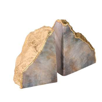 GAURI KOHLI Dazzle Aventurine Bookends, Set of 2