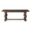 Maven Lane Leon Traditional Wooden Dining Table in Antiqued Brown Finish - 2 of 4