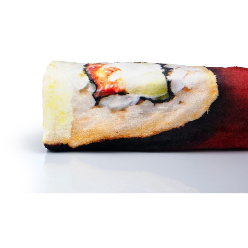 Just Funky Japanese Bento Box Large Fleece Throw Blanket | Food Blankets | 60 x 45 Inches, 3 of 8