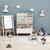 KTMBDW Kids Bookshelf, Book and Magazine Rack, Book Organizer, toy Storage Cabinet Organizer for Living Room,Children's Room, White - 3 of 4