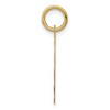 Black Bow Jewelry 14k Yellow Gold #1 Godmother Circle Charm or Pendant, 15mm - 2 of 4