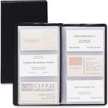 Cardinal Card Holder Business 72-Card Cap 7-3/4"x4-3/8" Vinyl Black 751610