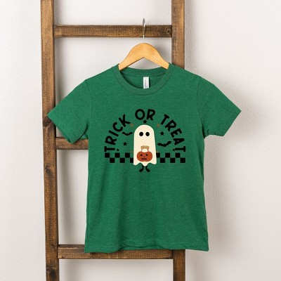 The Juniper Shop Trick Or Treat Ghost Kids Short Sleeve Tee
