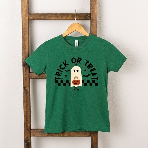 The Juniper Shop Trick Or Treat Ghost Kids Short Sleeve Tee - 1 of 2