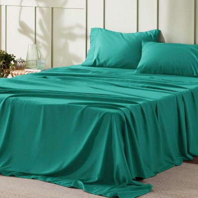 Queen Sheet Set - 4 Pieces Soft Queen Size Sheets - Breathable & Cooling - Hotel Luxury - Easy Care Polyester Microfiber Bedding for Women, Men, Spect