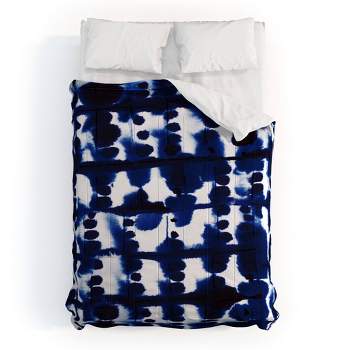 Full/Queen Jacqueline Maldonado Parallel Comforter Set Black/White - Deny Designs