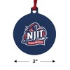 New Jersey Institute of Technology Primary Logo Aluminum Holiday Christmas Tree Ornament - image 3 of 4