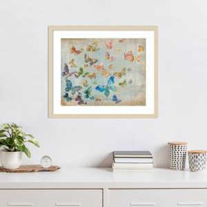 Amanti Art Butterflies by Danhui Nai Wood Framed Wall Art Print - 1 of 4