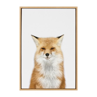 Whimsical Fox Animal Canvas Print for Nursery