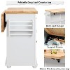Finnhomy Rolling Kitchen Island with Drop Leaf - 2 of 4