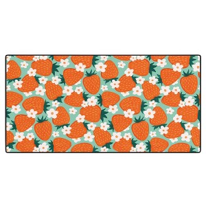 Avenie Strawberry Summer Desk Mat -Deny Designs - 1 of 4