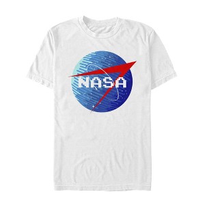 Men's NASA Retro Pixel Logo T-Shirt - 1 of 4