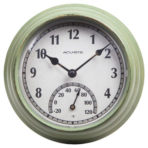 Indoor or outdoor Thermometer Clocks at