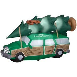 Gemmy Christmas Inflatable Griswold Station Wagon with Tree and Squirrel, 4.5 ft Tall - 1 of 4
