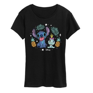 Women's - Lilo and Stitch - Stitch And Scrump Short Sleeve Graphic T-Shirt - 1 of 4