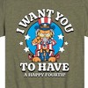Boys' - Garfield - Want You To Have A Happy Fourth Short Sleeve Graphic T-Shirt - 2 of 4