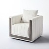 Hyleory Modern Swivel Accent Chair with Clean Structured Design - 2 of 4