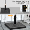 42lbs Resin Patio Umbrella Base, 20" Square Outdoor Umbrella Stand Holder for Parasol Poles 1.26", 1.5", and 1.9" Dia - 4 of 4