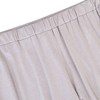 Women's Elastic Waist Solid Palazzo Casual Wide Leg Pants with Pockets Khaki 2XL - 4 of 4