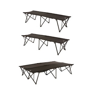 Kamp-Rite Double Kwik-Cot Compact Folding Portable Indoor/Outdoor Sleeping Bed with 2-Pack Standard Kwik-Cot Folding Portable Sleeping Bed, Black - 1 of 4
