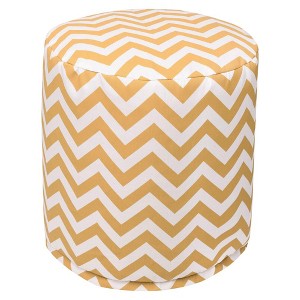 Majestic Home Goods,Pouf Chevron Burnt - 1 of 4