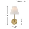 Possini Euro Design Possini Euro Nina 14" High Gold Plate Wall Sconce Set of 2 - 4 of 4