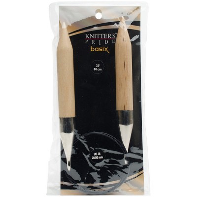 Knitter's Pride-Basix Fixed Circular Needles 32"-Size 36/20mm