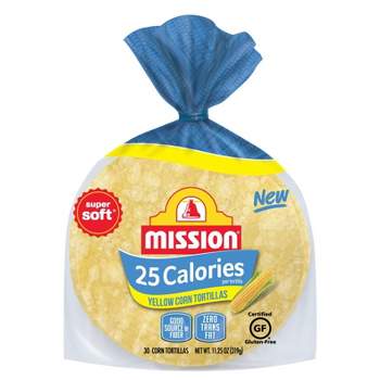 Mission 25 Calorie Yellow Corn Tortillas - 11.25oz/30ct