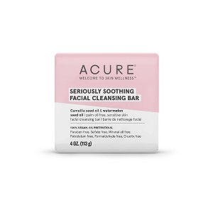 Acure Seriously Soothing Facial Cleansing Bar - 4oz - 1 of 3