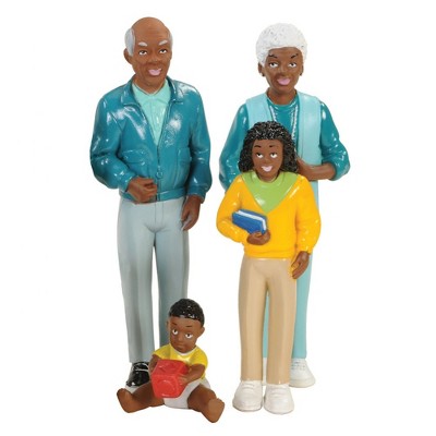 Inclusive Multigenerational Vinyl Family Toy Set, 8 Pieces