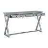 Neats 3 Drawer Console Table Light Gray - Treasure Trove Accents - 3 of 4