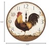 Yosemite Home Decor Circular Wooden Wall Clock - 4 of 4