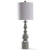 Pateley Spindle Table Lamp with Acrylic Detail and Drum Shade Blue/Gray - StyleCraft: Farmhouse Style, UL Listed - 2 of 4