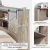 AMERLIFE Farmhouse Bed Frame, Storage Headboard, Charging Ports, No Box Spring - 4 of 4